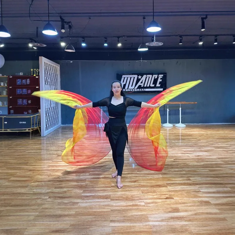 루오루 2개입 190*140cm 댄스 플래그 기독교 댄스 불꽃 플래그 댄스 예배 플래그 무대 공연 소품 배너 교회용