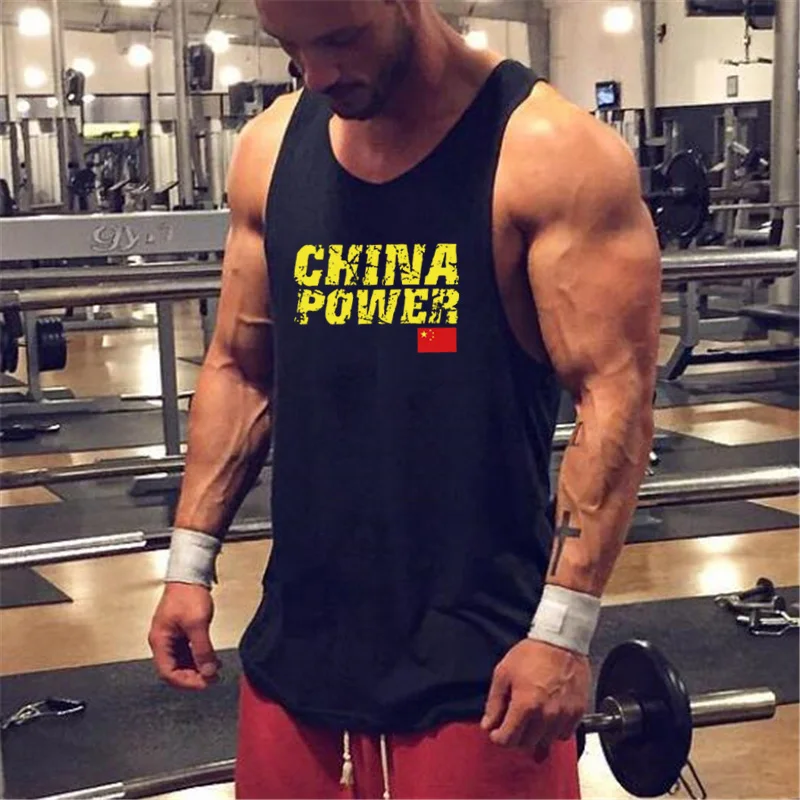 

New Mens Gym Fitness Sleeveless Muscle Tank Top Workout Sporting Wear Casual Bodybuilding Singlets Clothing Running Fashion Vest