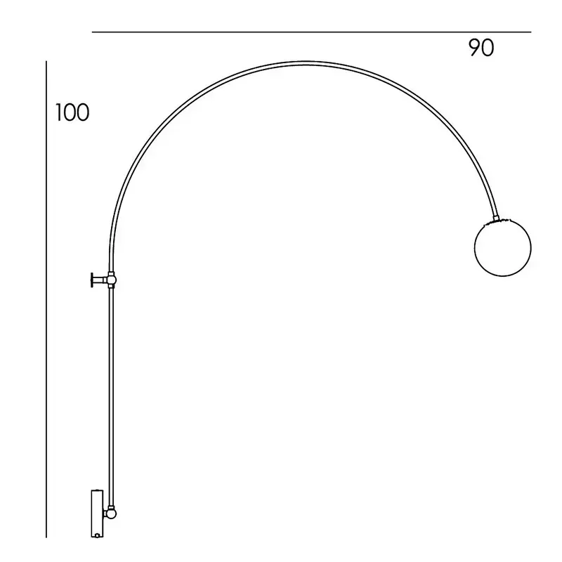 Nordic postmodern personality creative minimalist wall lamp designer model linear bedroom study exhibition hall studio