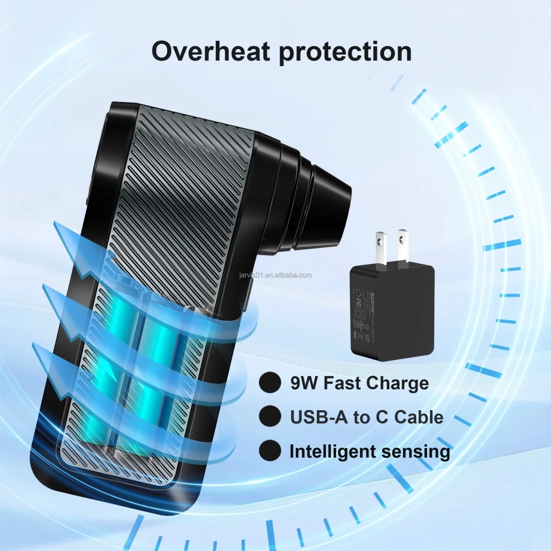 Powerful Handheld  Blower Portable Air Duster Jet Vacuum Cleaner Compressed Air Gun Tool for Car Cleaning