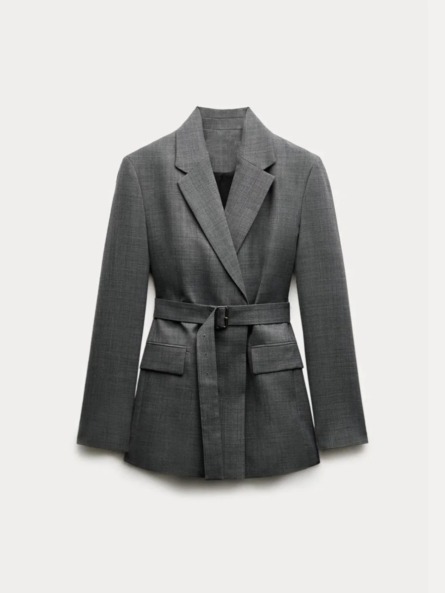 

New Summer Women's Suit Jaet Skirt Set Faionable Workwear Ensemble 2024 Seasonal Collection ZA2024 2554 802
