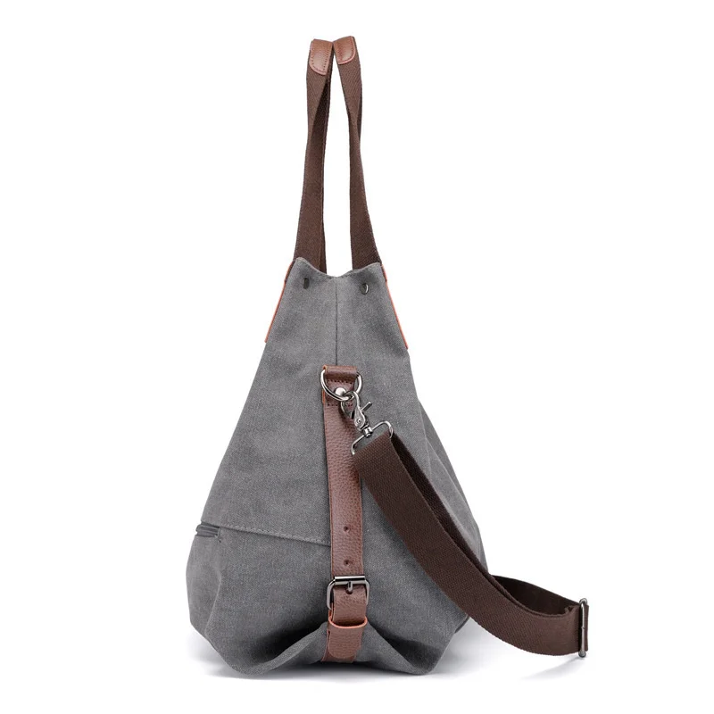 Canvas Bag 2020 New Korean Version Large Capacity Single Shoulder Portable Diagonal Straddle Bag Canvas Messenger Female