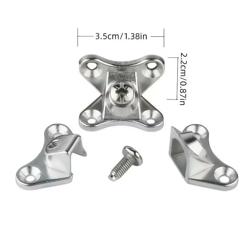 30 unità/set soporte de esquina de mariposa de aleación de zinco, soporte de esquina extraíble, con tornillos-conectores de sopor