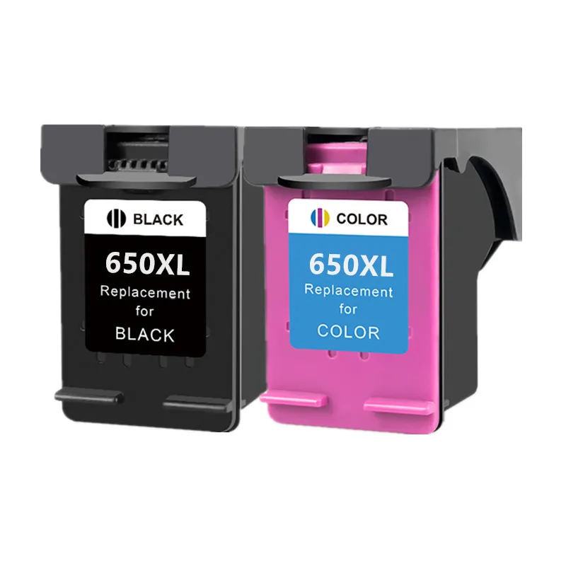 Compatible 650XL Ink Cartridge Replacement for HP 650 XL for HP650 Deskjet 1015 1515 2515 2545 2645 3515 3545 4515 4645 Printer