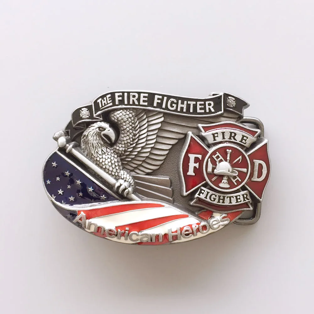 

Vintage American Hero Firefighter Fire Enamel Belt Buckle also Stock in US Gurtelschnalle Boucle de ceinture Free Shipping