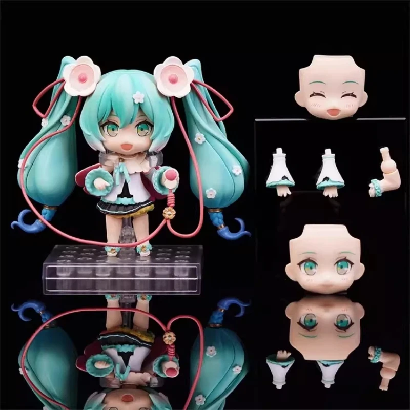 10cm Nendoroid Hatsune 1939 Strawberry Cake 1940 Magical Hatsune Q Version Action Figure Anime Model Toy Desktop Ornament Gift image 4