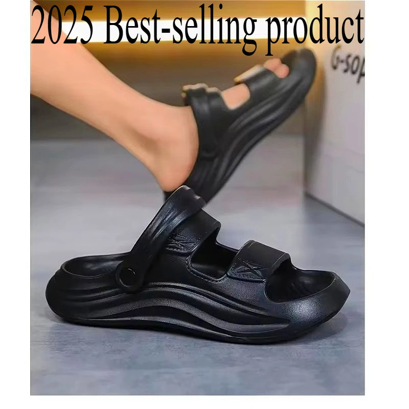 

2025 남여 여름 경량 고탄성 EVA 슬리퍼 커플 세련된 양방향 착용 가능 슬립 온 신발 통기성 편안함