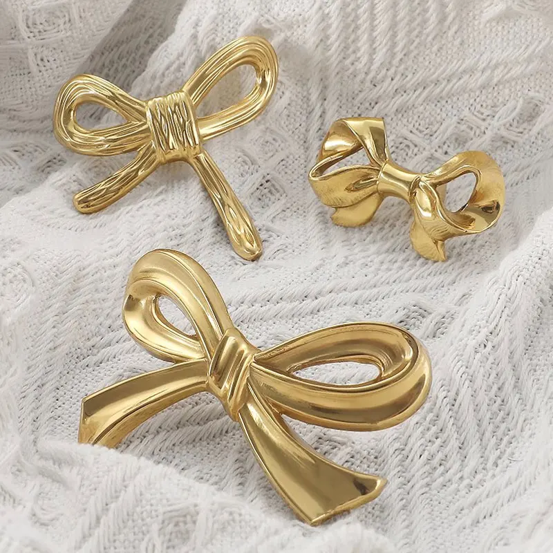 Bowknot Solid Brass Cabinet Handles Creative Home Decor Wardrobe Pulls for Children's Room Modern Furniture Hardware 1 piece