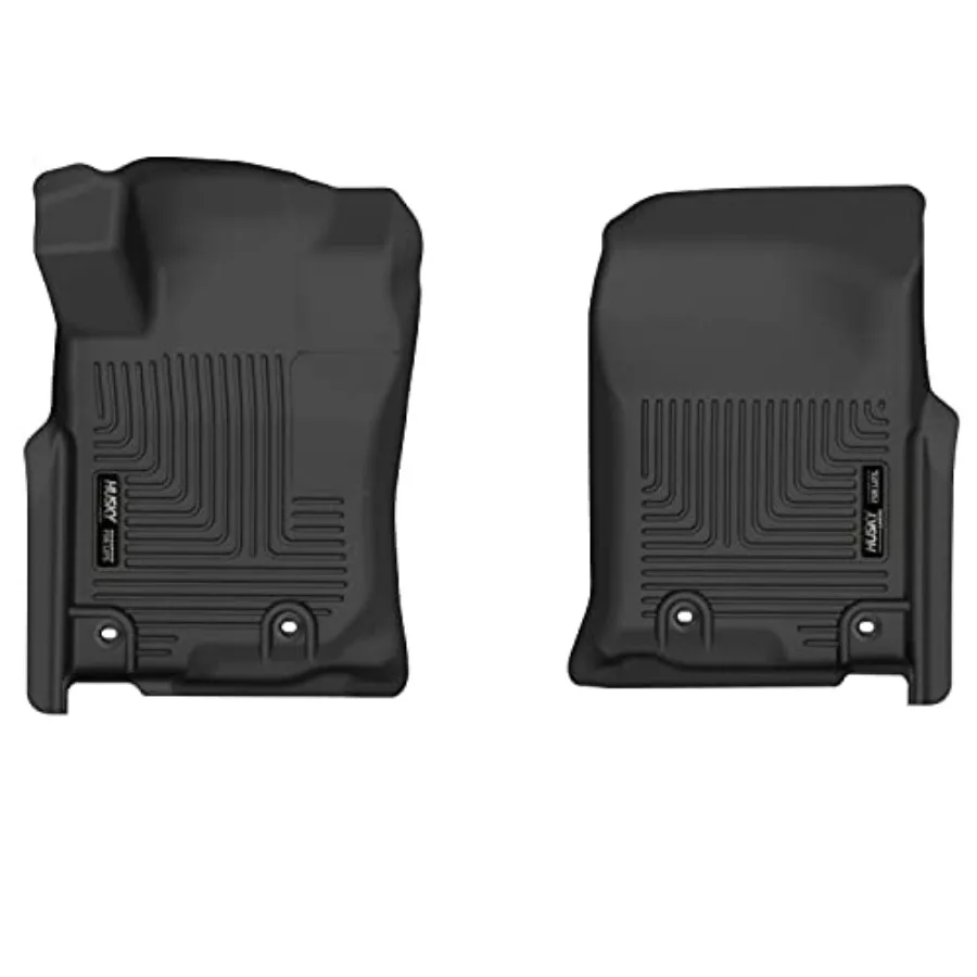 

X-act Contour Floor Mats for 2013-2024 Toyota 4Runner 2014-2023 Lexus GX460 Front Row 2-Piece Black Non-Slip Durable Rubber Mat