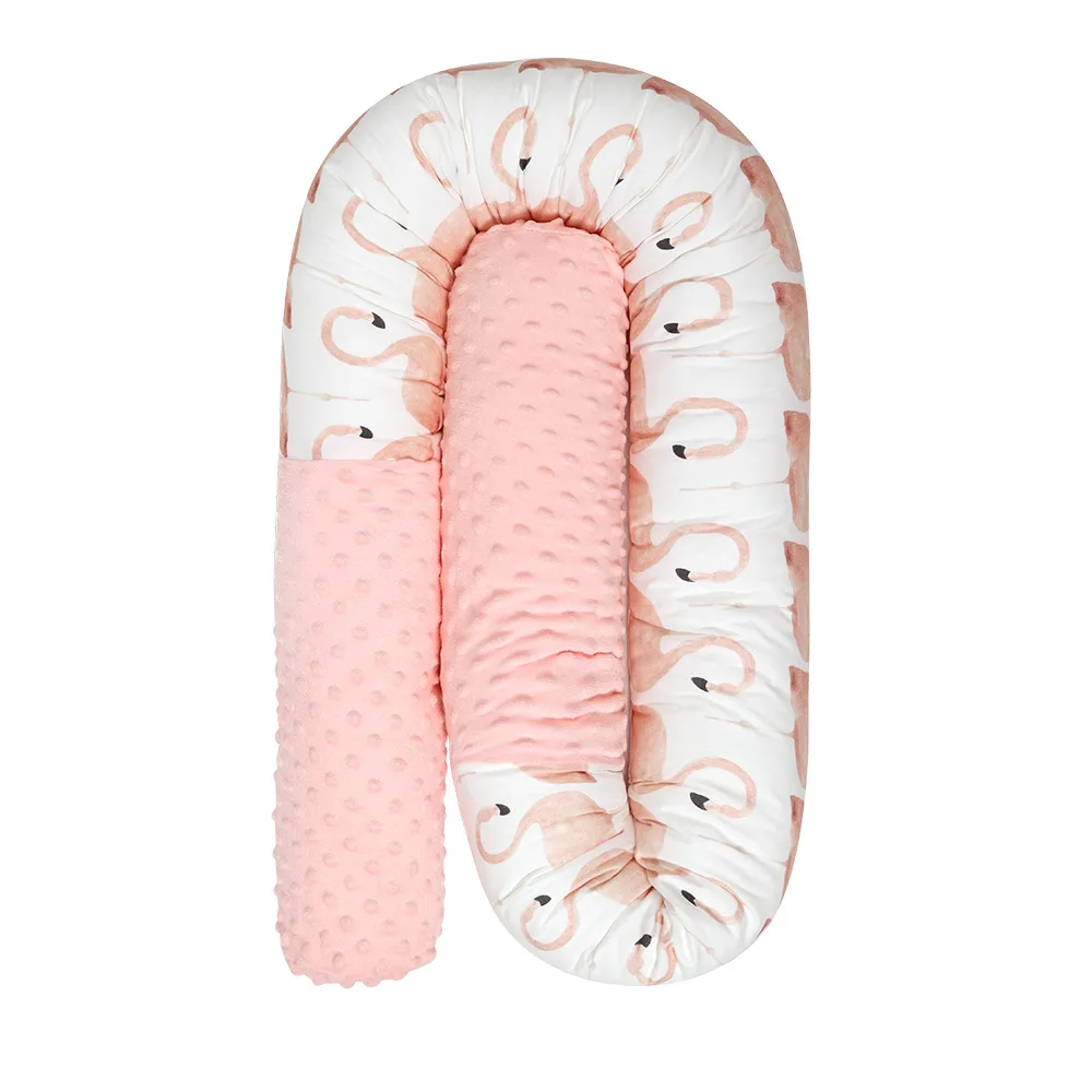 الطفل السرير تحطم حاجز الوليد سرير الوفير وسادة طويلة للطفل النوم وسادة المهد سياج غرفة الاطفال الفراش حامي #6