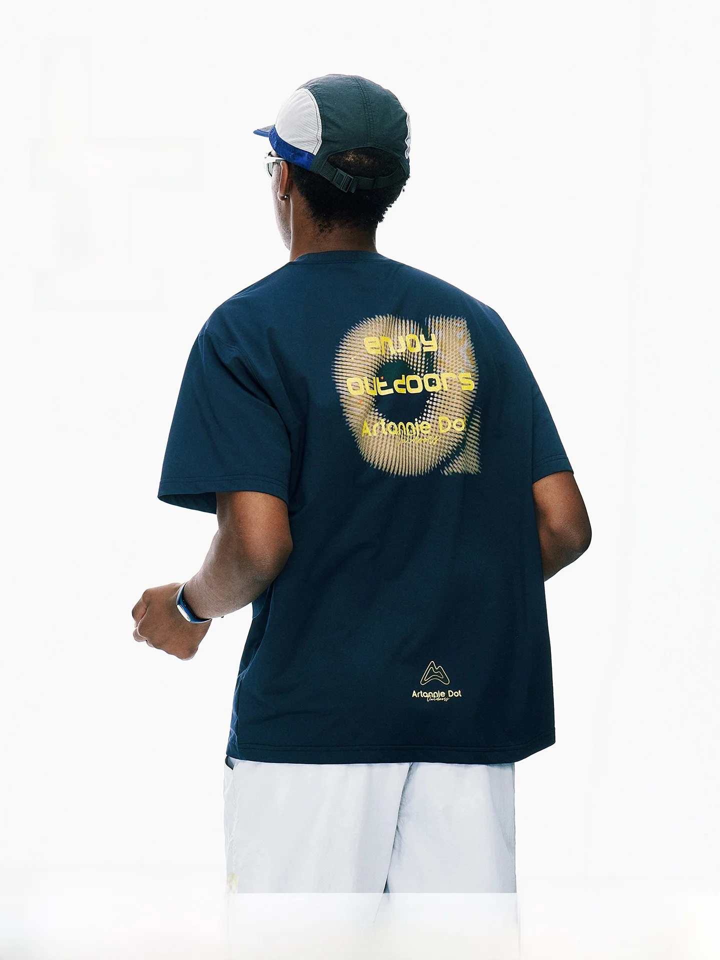 ARTANNIE Men's Outdoor Sports Cool Feeling T-Shirt 2026 Summer New American Print Couple's Quick Dry Short Sleeve Cotton Poly...