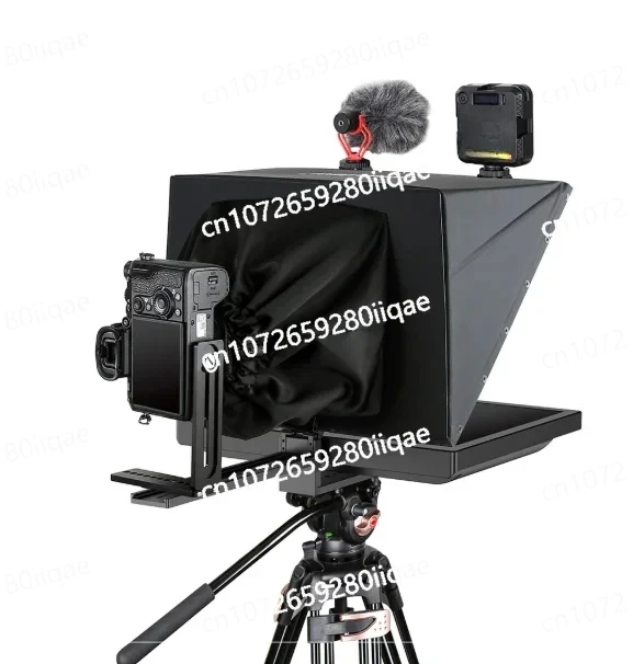 T20 20-inch Large Screen Foldable Teleprompter 1080P Flip Function For DSLR Camera  Smartphone Interview Recording