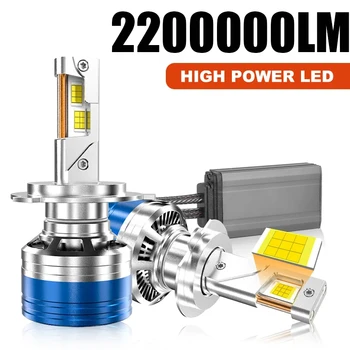 H7 H4 H11 LED 헤드 라이트 고전력 8580 CSP Canbus 9005 HB3 9006 HB4 터보 램프 6000K 30000LM 자동차 12V 24V 자동 램프 전구