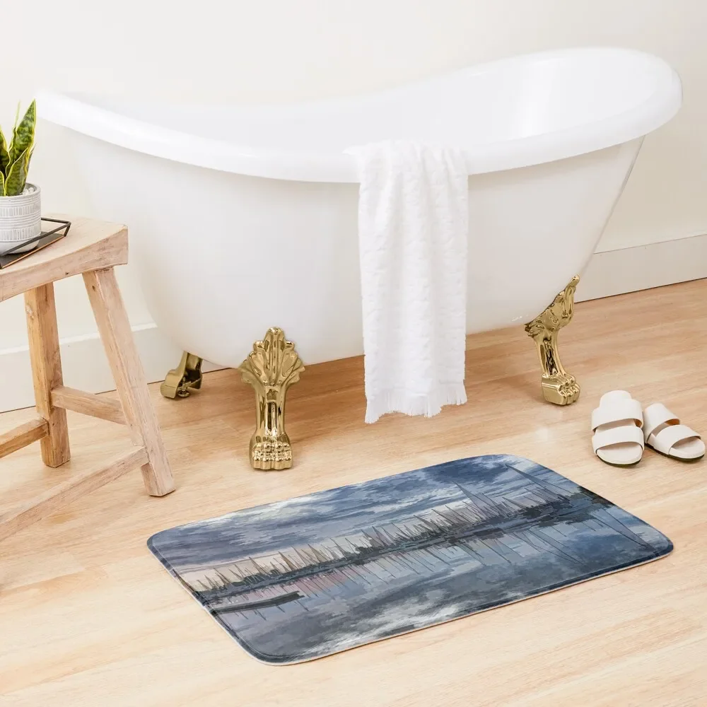 

Sailboat Summer Impressions Bath Mat Non-Slip Shower Bath Rugs For Bathroom Carpet For Bathroom Mat