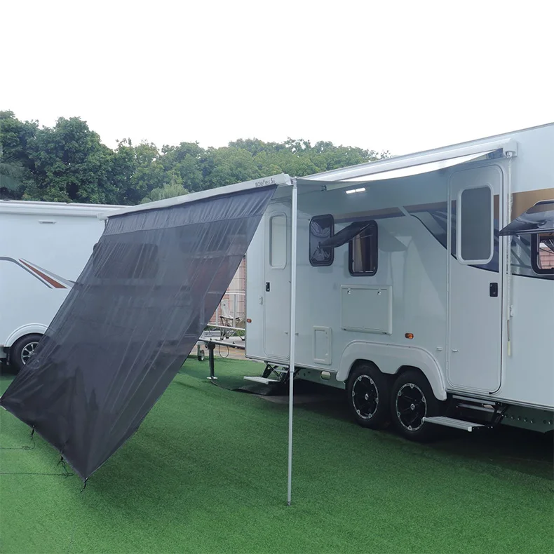 

UV-resistant Windproof Sunshade Net Curtains Camping Side Screens For Trailers Caravans Motorhomes Travel Vehicles Awnings