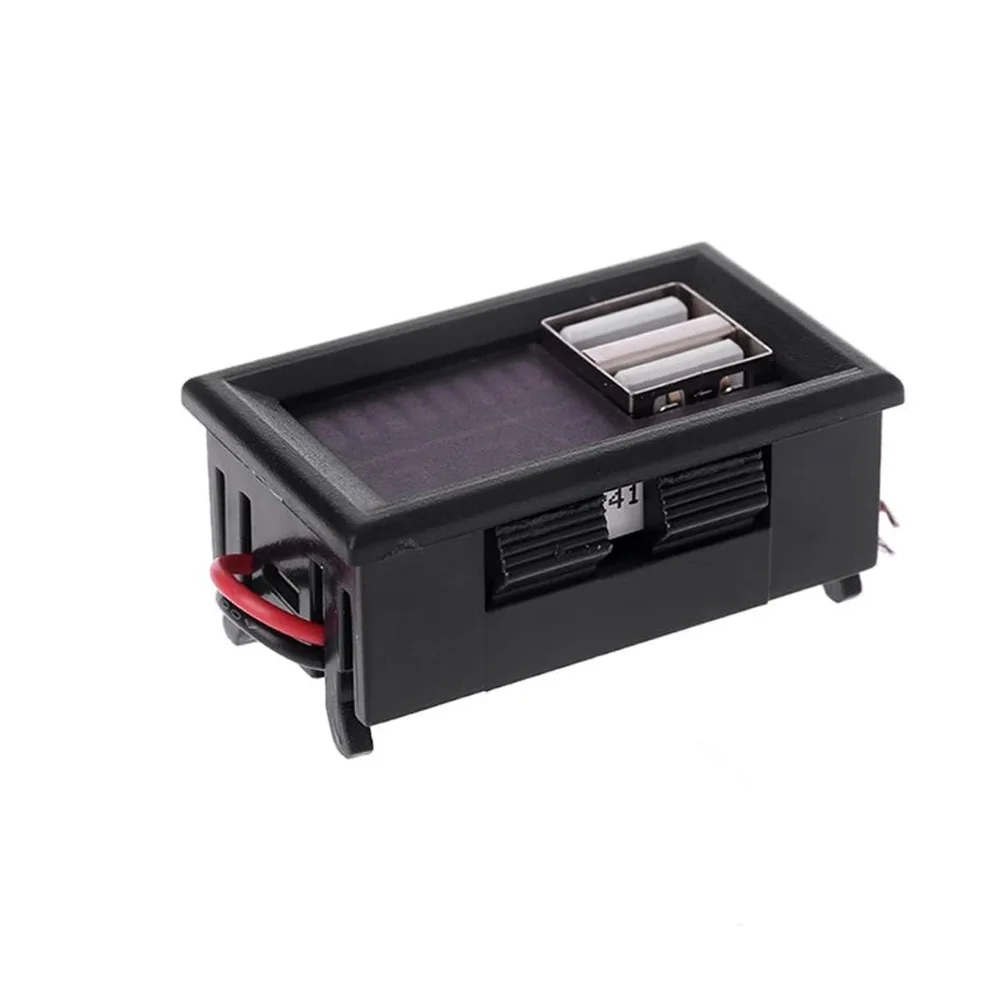 Red LED Digital Display Voltmeter Mini Voltage Meter Battery Tester Panel For DC 12V Cars Motorcycles Vehicles USB 5V2A Outputv