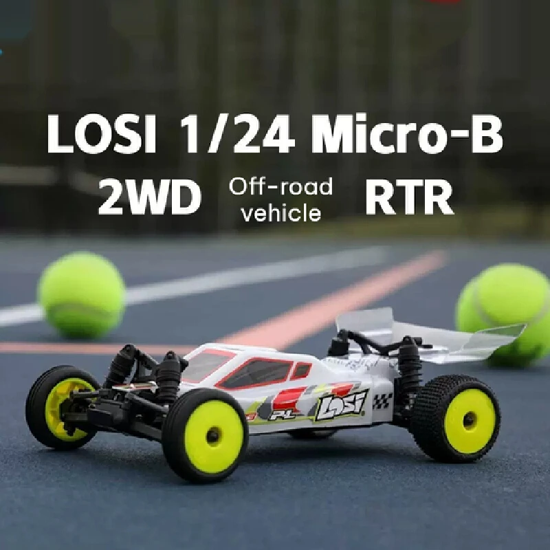 Losi New 1 /24 Micro B 2wd Buggy Remote Control Electric Two Wheel Drive Off Road Vehicle Rc Model Car Rtr Portable Racing Hobby