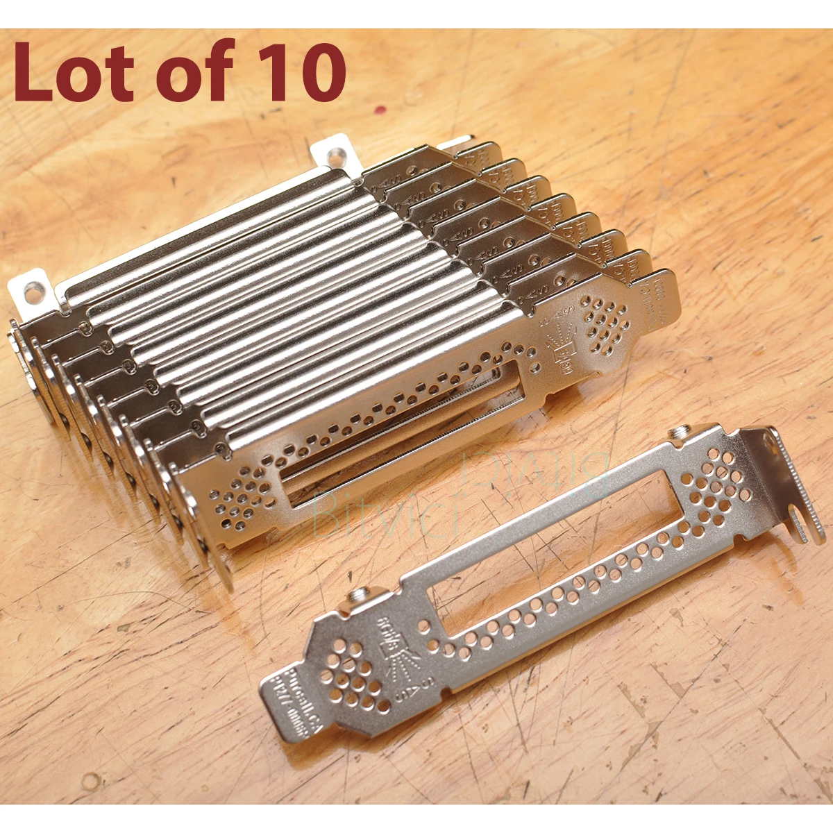 

Lot of 10 Half Height Low Profile Bracket for LSI 9280-8e 9200 9690SA 9286 9285 9205 9207 3801E-R 3800X