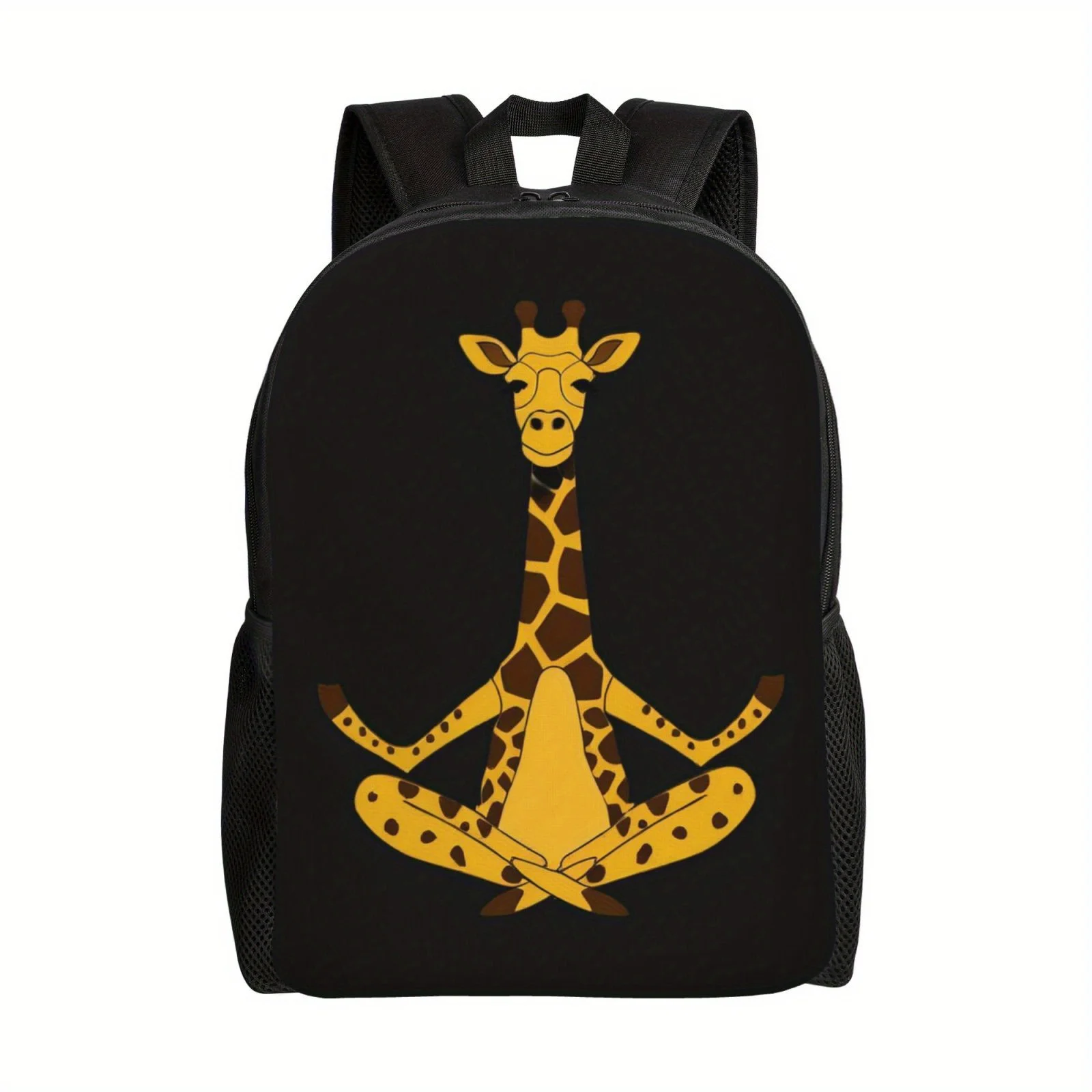 

Meditation Giraffe Pattern Backpack, Large Capacity Travel Backpack, Unisex Lightweight Computer Bag Laptop Shoulder