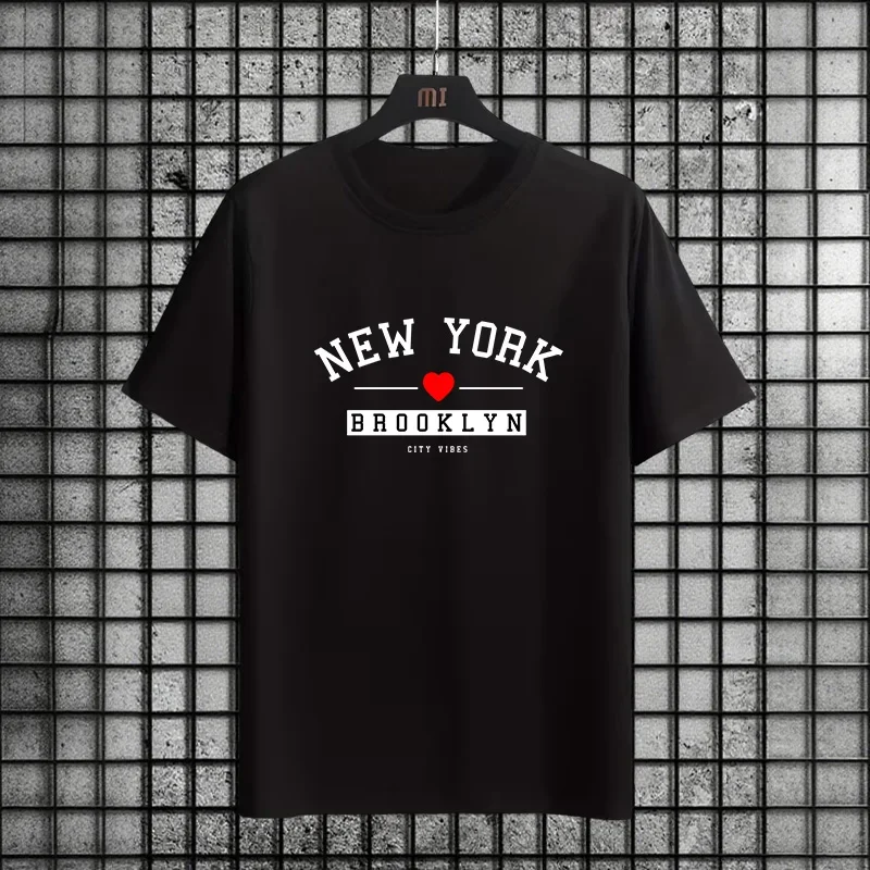 2025 neue Ankunft männer Übergroße T-shirt Frühling Sommer Städtischen Casual Mode Cool Tees Männlich Hause Outdoor Casual 100 % Baumwolle tops