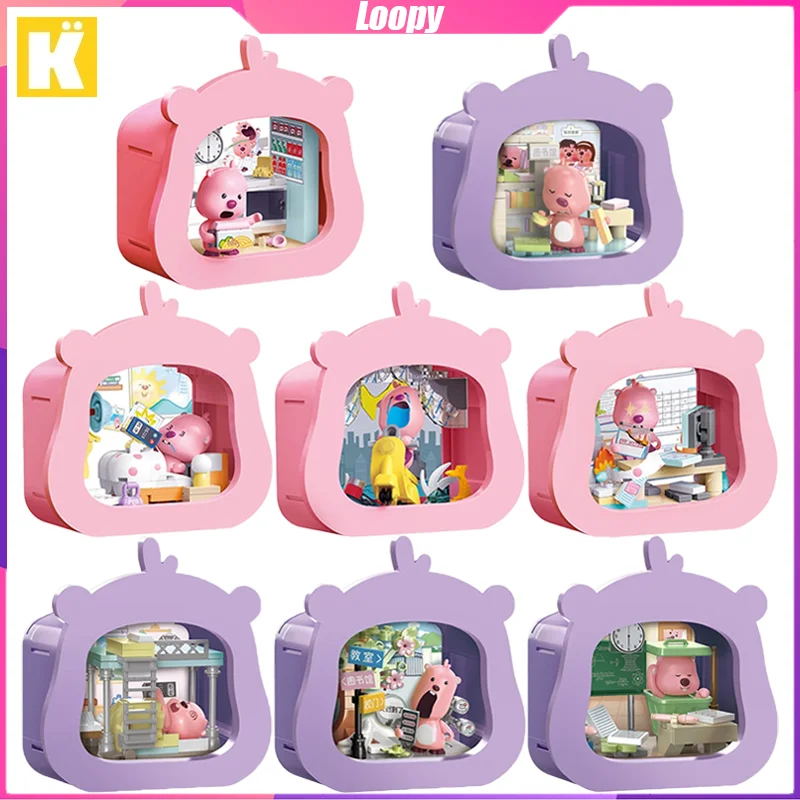 

Keeppley Zanmang Loopy, строительные блоки, украшение для рабочего стола, головоломка, сборка модели, игрушки, подарки на день рождения для мальчиков и девочек