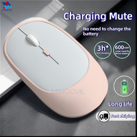 MINGCVIL Wireless Mouse Bluetooth USB Silent Mice Adjustable DPI Ergonomic Design Rechargeable Gaming Mouse For Xiaomi Tablet