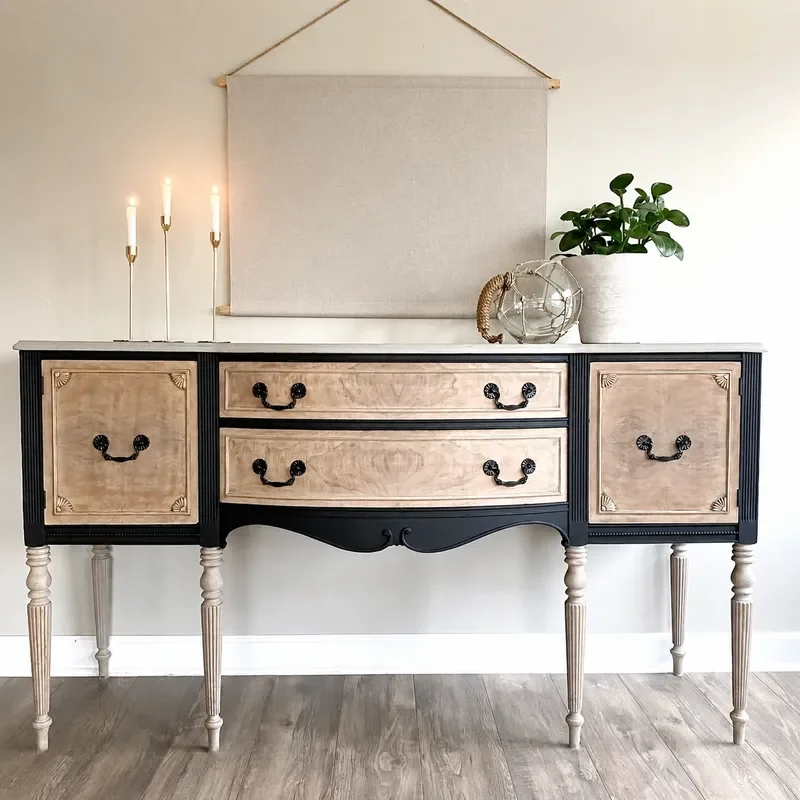 Color Matching Solid Wood Porch Cabinet Entryway Partition Nanyang Style Dining Sideboard Small Apartment Living Room Storage