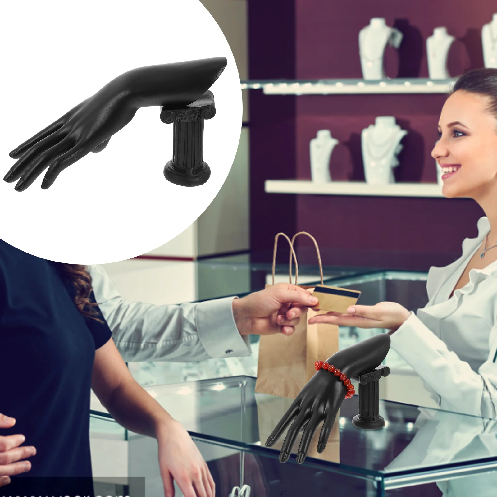 Delicate Ring Stand Creative Hand Form Ring Holder Multi-Function Jewelry Display Portable Lightweight Stable Easy to Clean