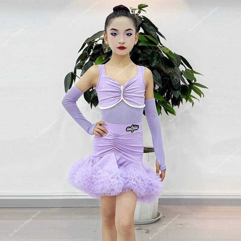 

Rumba Tango Samba Latin Dance Costume Girls Salsa Latin Practice Dance Dress Kids Dancing Competition Ballroom Dance Dresses