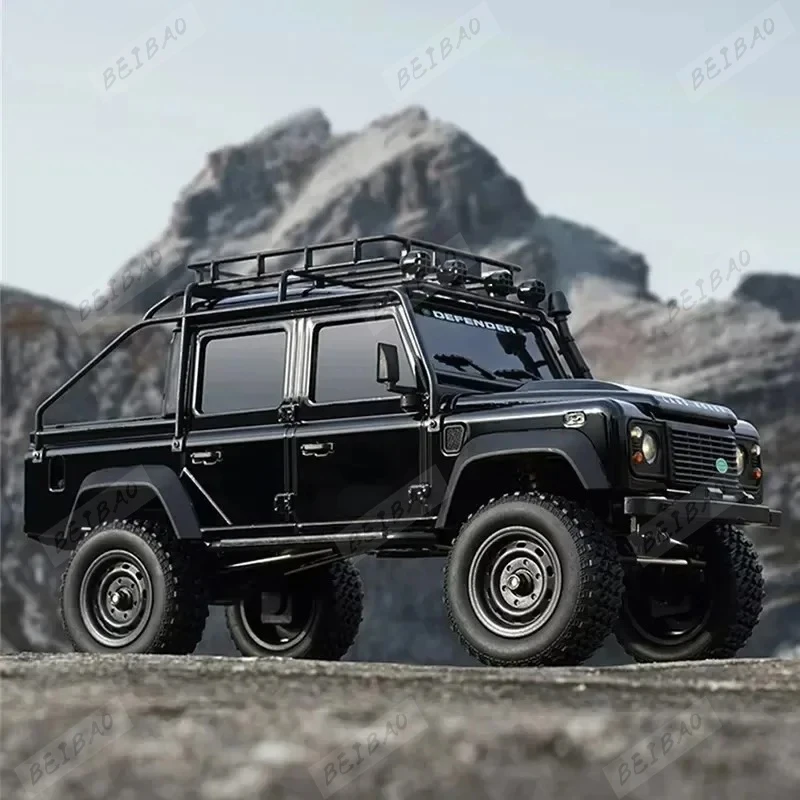 MN MN111 D110 2.4G Rc Car RTR Version 1/18 4WD Climbing Car 180 Motor LED Light Portal Axle Metal Body Shell Children Toy Gift