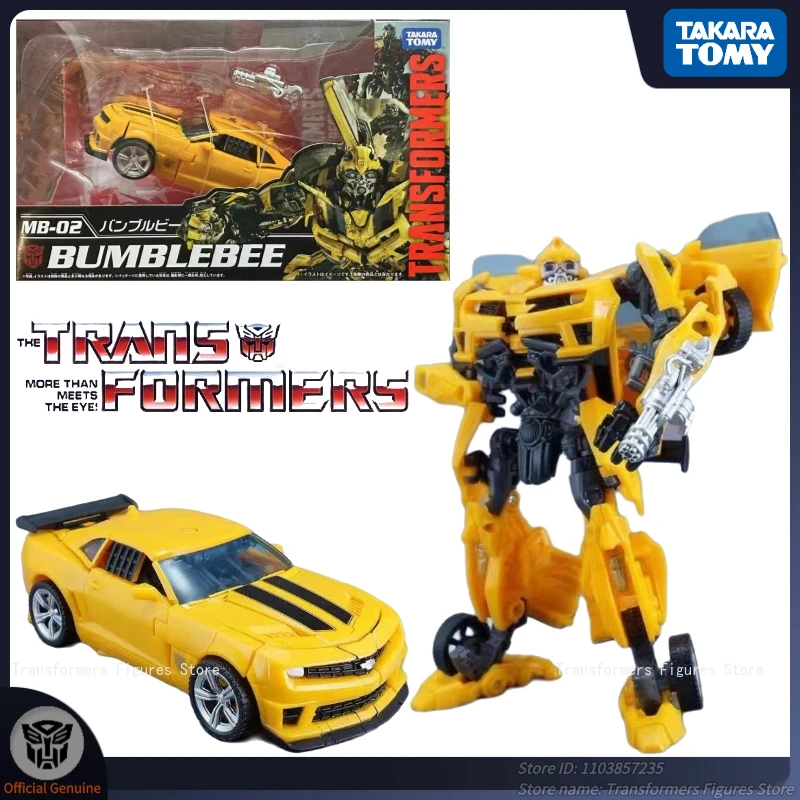 Takara Tomy Transformers Action Figure, Bumblebee Figuras Anime, MB-02, Deadpool, MB, Versão regular, One Piece Gift, Em Stock