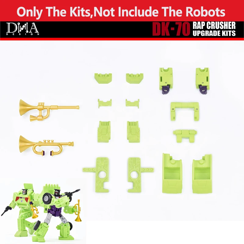 (限定ボーナス付き)DNA DK-70 / DK70 アップグレードアクセサリーセット - SS86 デバステーター (スクラッパー & ボーンクラッシャー) と互換性あり