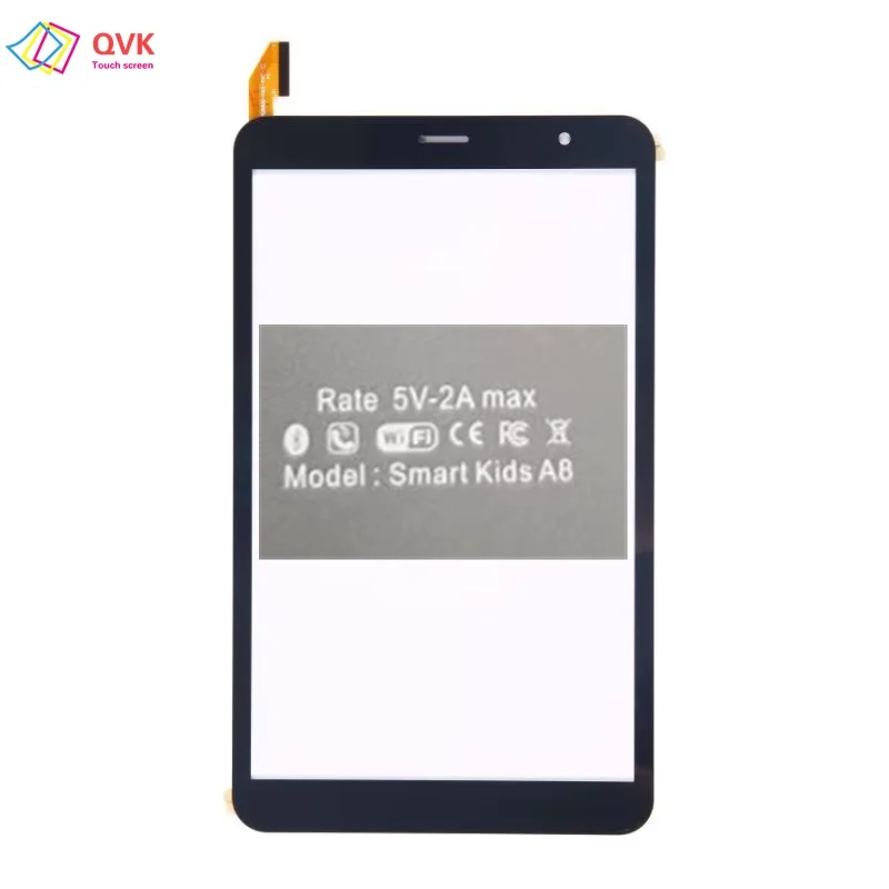 Black 8Inch For Smart kids A8 Tablet PC Capacitive Touch Screen Digitizer Sensor
