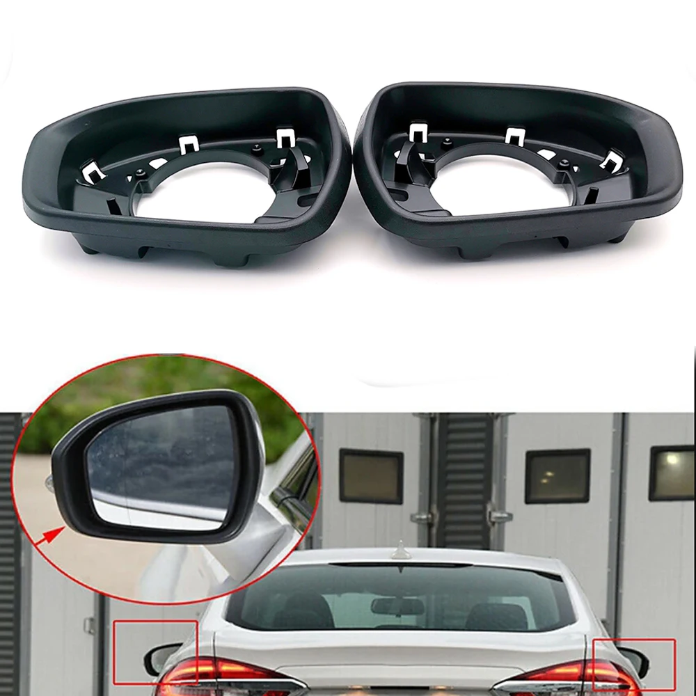 

Matte Black Car Left Right Side Panels Mirror Cover Mirror Fit for Ford Mondeo MK5 Fusion 2015-2019 Decorative Accessories