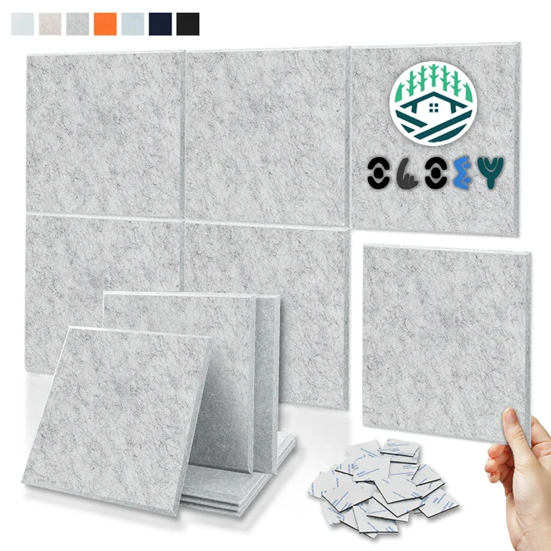 Studio Soundproofing Acoustic Panel 6 Pcs Wall Stickers Acoustic Room Accessories Acoustic Insulation Sound-absorbing Panels