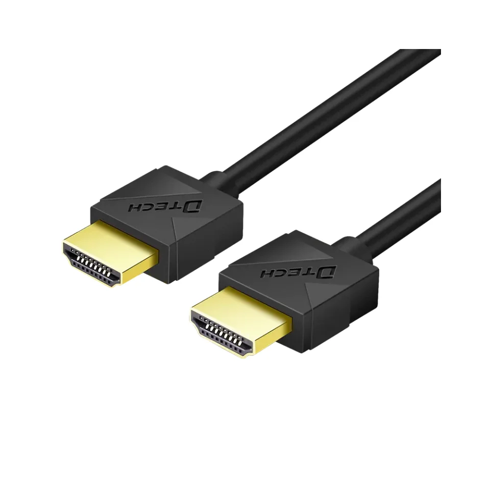 3PCS DTECH 1M Audio Video OD 4.5mm Ultra Slim HDMI Male To Male 2.0 Version-HDMI Cable