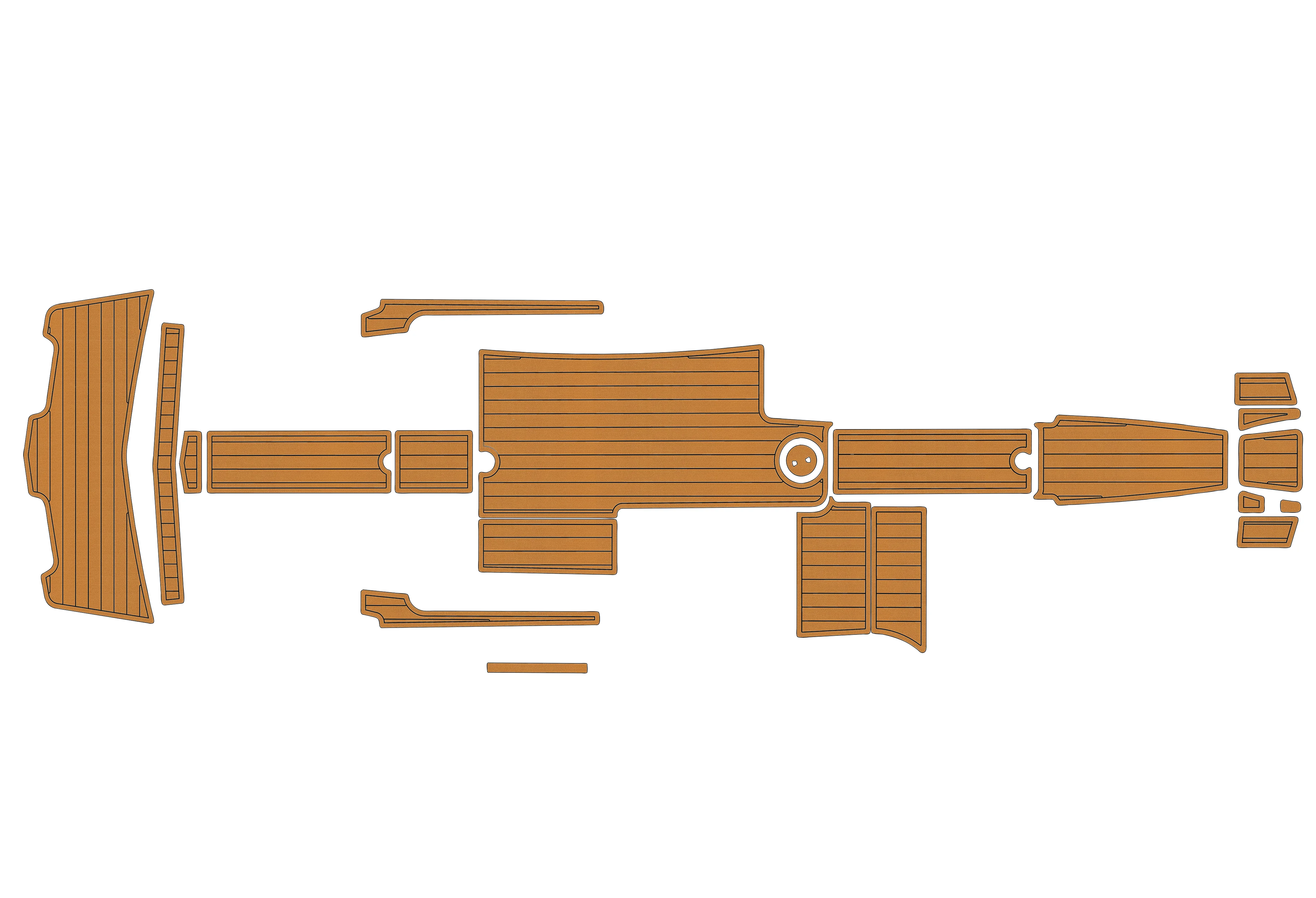 Eva foam Fuax teak seadek marine floor For 2005-2013 Mastercraft X45 Cockpit Swim platform bow 1/4