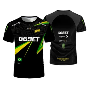 تي شيرت رياضي سريع الجفاف مسمي للرجال، زي المنتخب الوطني، Esports CS GO Gaming، تي شيرت رياضي للمنافسة، تي شيرتات كحلية، جديد، 2024 أعلى 6 مبيعات للزي البحري - رقم 6