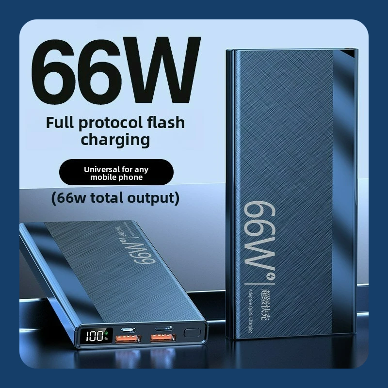 

66W Super Fast Charging Power Bank 20000mAh Built in Cable Large Capacity Portable Charger