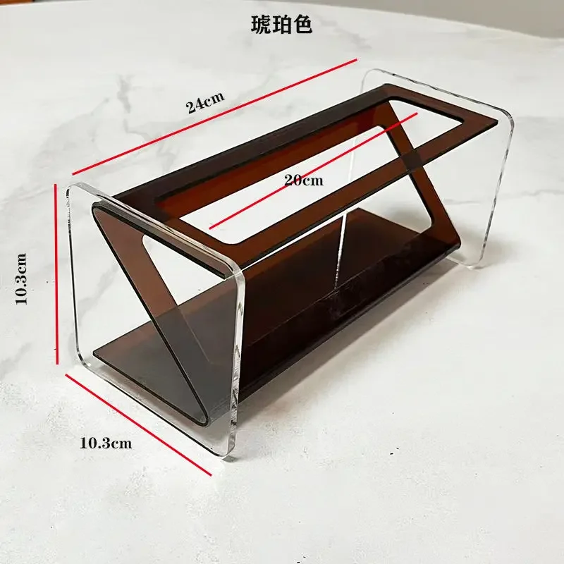 INS Luksusowy stolik kawowy Akrylowy uchwyt na pilota i organizer na biurko Kreatywny wielofunkcyjny dekoracyjny stojak do przechowywania