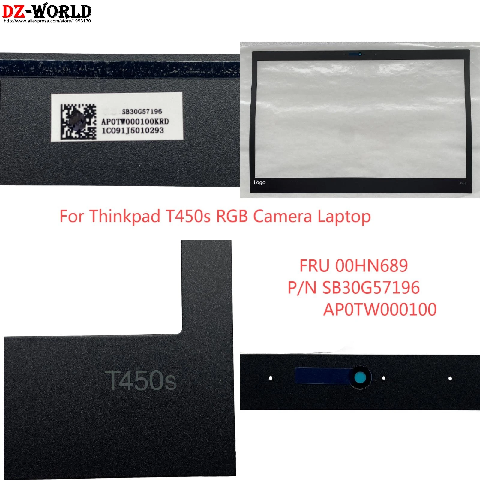 레노버 씽크패드 T450s 00HN690 00HN689 AP0TW 용 LCD 베젤 스티커 커버 스크린 전면 프레임 쉘 케이스 000200    AP0TW 000100