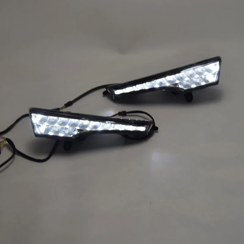 Car 1 Pair DRL For Nissan Teana Altima 2013 2014 2015 2016 Daytime Running Lights fog lamp cover headlight 12V Daylight
