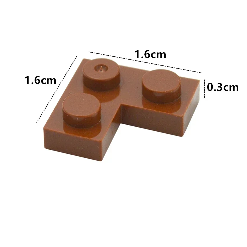 100PCS DIY Building Blocks Thin Figures Bricks 1+2 Dots Educational Creative Size Compatible With 2420 Plastic Toys