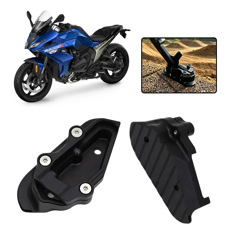 Image of Motorradzubehör Aluminium Seitenständer Fußverlängerung Ständerauflage für BMW R1300RS R1300 RS R 1300RS 2025 2026