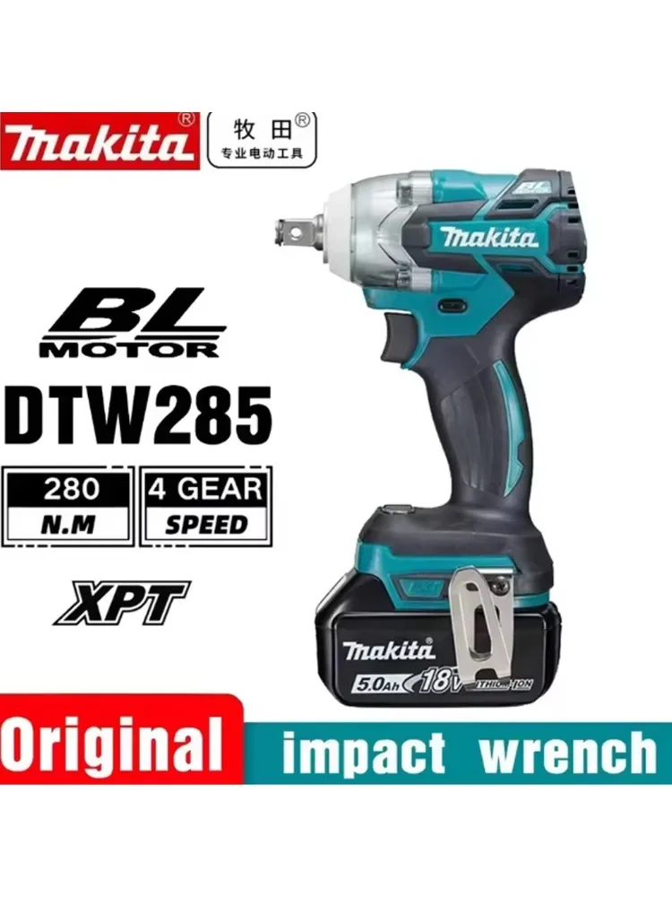 Makita DTW285 320N.M Impact Elektrische Sleutel Borstelloze Sleutel Snoerloos Gereedschap Elektrisch Gereedschap Oplaadbaar Voor Makita 18V Batterij - afbeelding 2