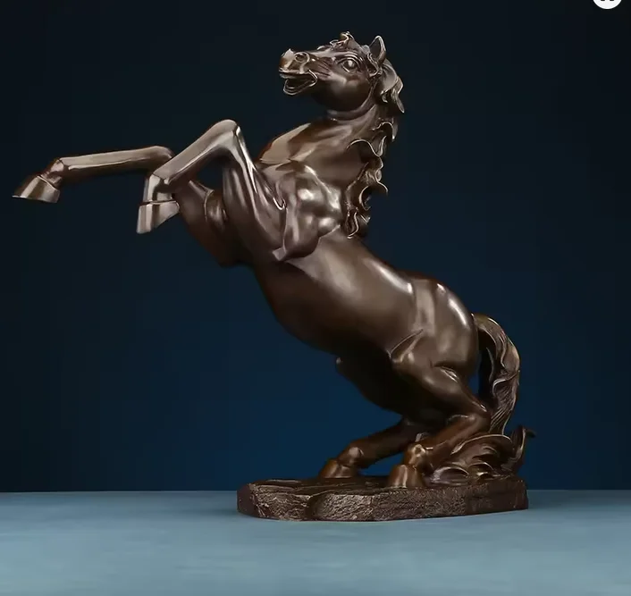 Copper Brass Jumping Horse statue 'Horse come successful 'sculpture Chinese decor,30cm,43cm,61cm