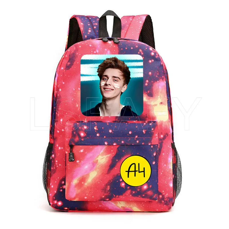 Merch A4 Lamba Print Children backpack ВЛАД А4 Cartoon school bag for Boy girl Kids School backpack Men Women Traveling Bagpack