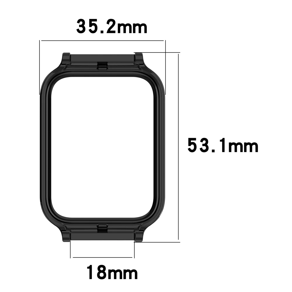 Чехол для Xiaomi MI Band 9 pro, высококачественный тонкий ПК, умные часы, защитный полузавернутый ремешок 18 мм, аксессуар