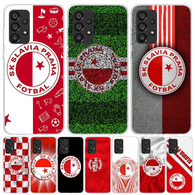 Sk Slavia Praha Czech Republic Phone Case For Samsung Galaxy A15 A55 A25 A35 A14 A54 A24 A34 A13 A53 A23 A33 A12 A52 A22 A32 A05