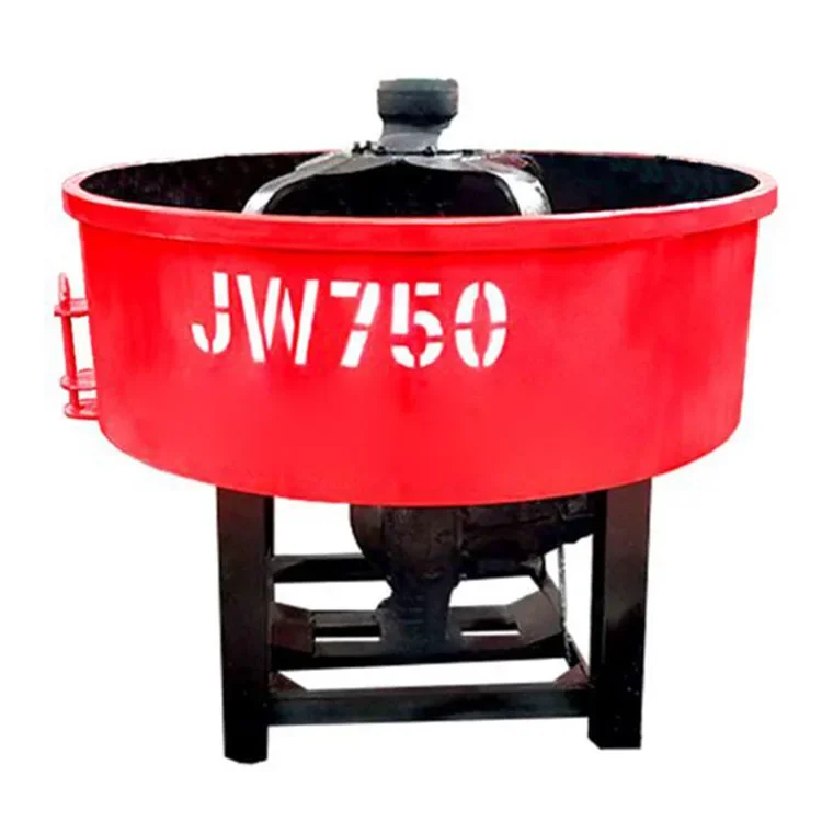 300L-1500L  Concrete Mixer Portable Self Loading Concrete Pan Mixer Pan Concrete Mixerflat Mouth Mixer